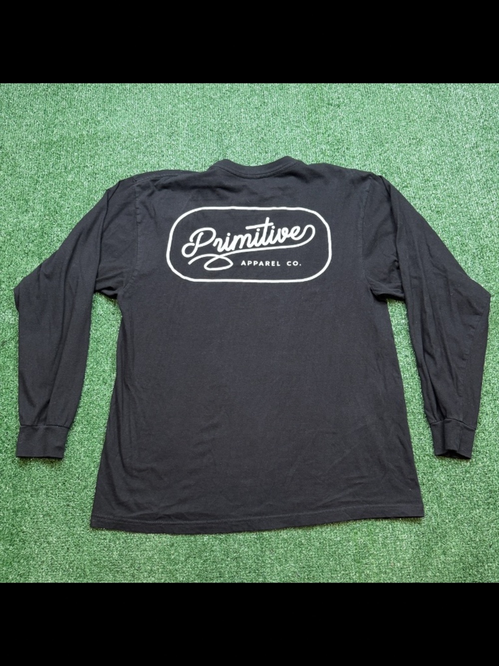 Primitive T Shirt Mens Size M Black Long Sleeve Crew Neck Casual
